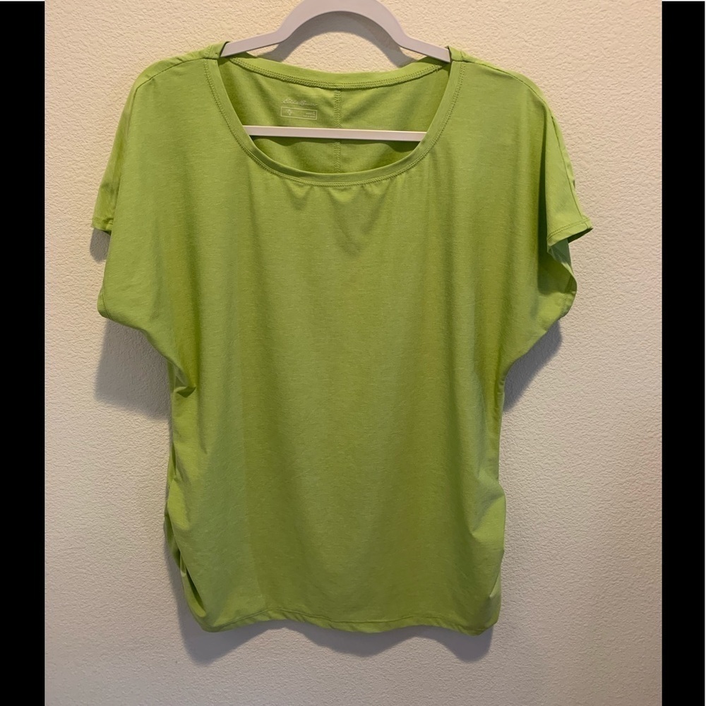 Eddie Bauer Lime Green top Size L. EUC.​​​​​​​​​​​​​​​​​​